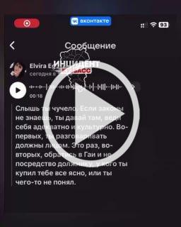 «Слышь ты, чучело! Ты общаешься с должностным лицом!»...
