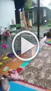 Енисейск и Лесосибирск накрыло мощным градом. Льдины...
