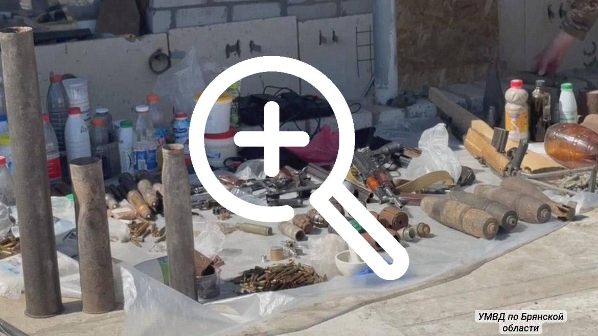 Мужчину со взрывчаткой и оружием задержали в Брянском районе