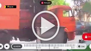 В Новосибирске мусоровоз сбил женщину и уехал