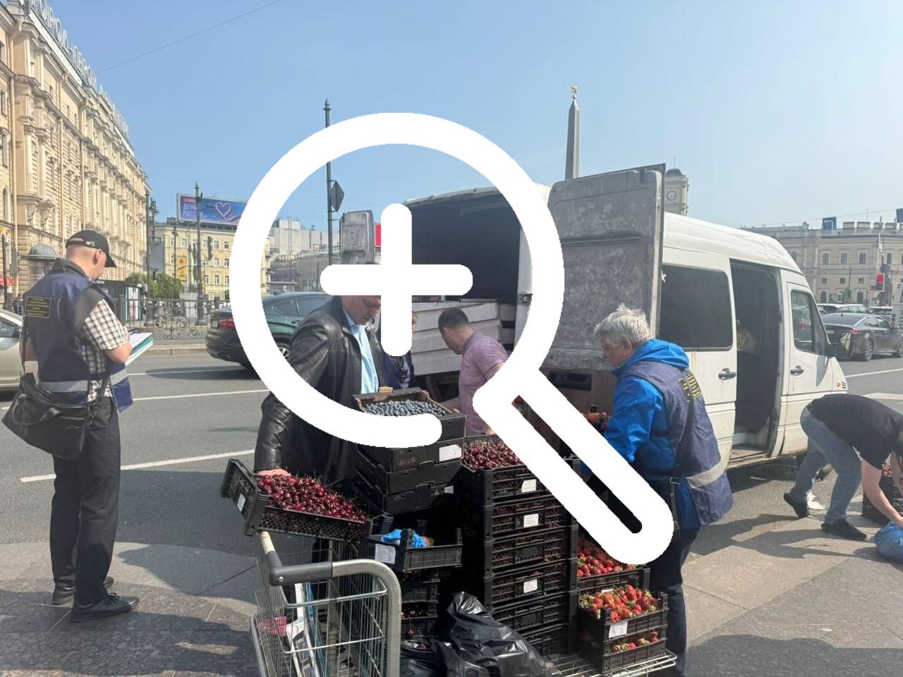 На Невском проспекте пресечена незаконная торговля в ходе...