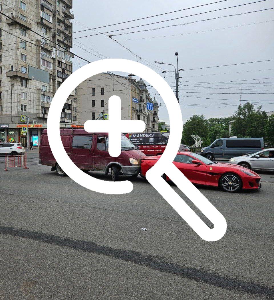 «Газели» из Питера, который вписался прямиком в зад Ferrari Portofino за 20 миллионов рублей.