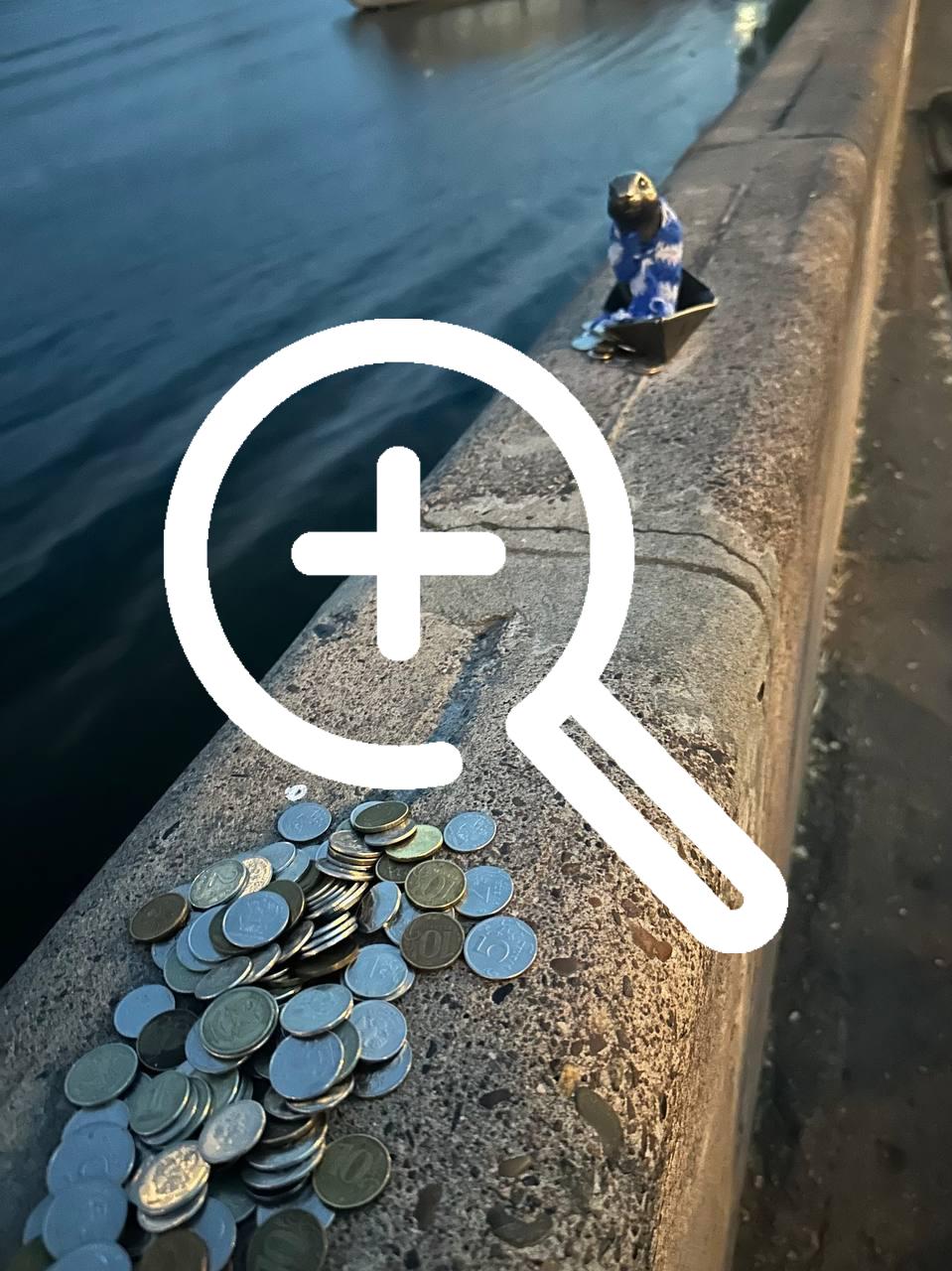 Красноярцы оставляют монеты около суслика рядом с...