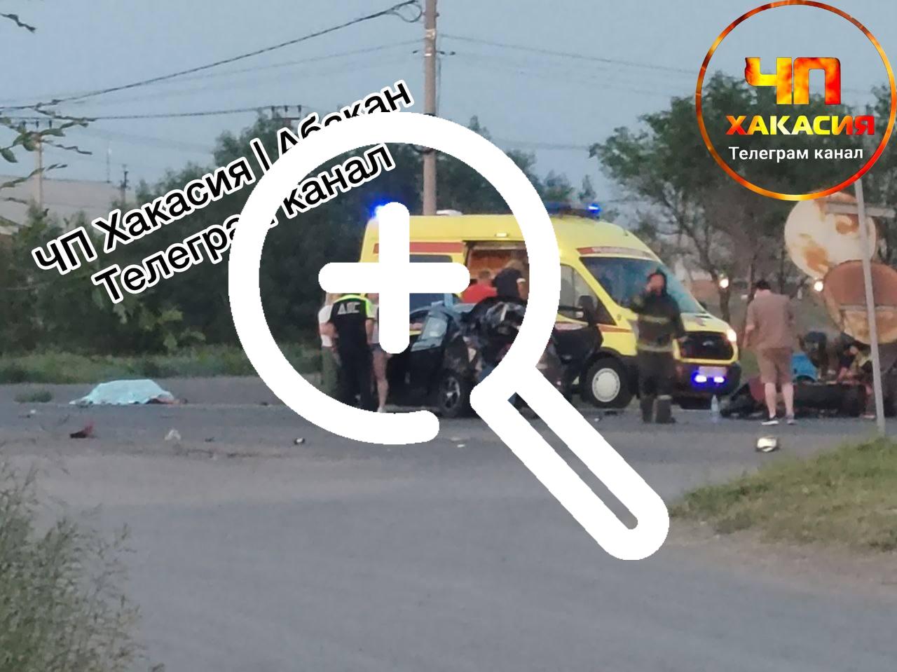 Авария на Аскизской, около Сибнефти, мотоциклист насмерть.
