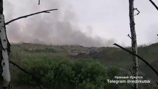 Полигон ТБО горит на Александровском тракте. На...