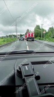Лобовое столкновение автомобилей в Новой Москве.