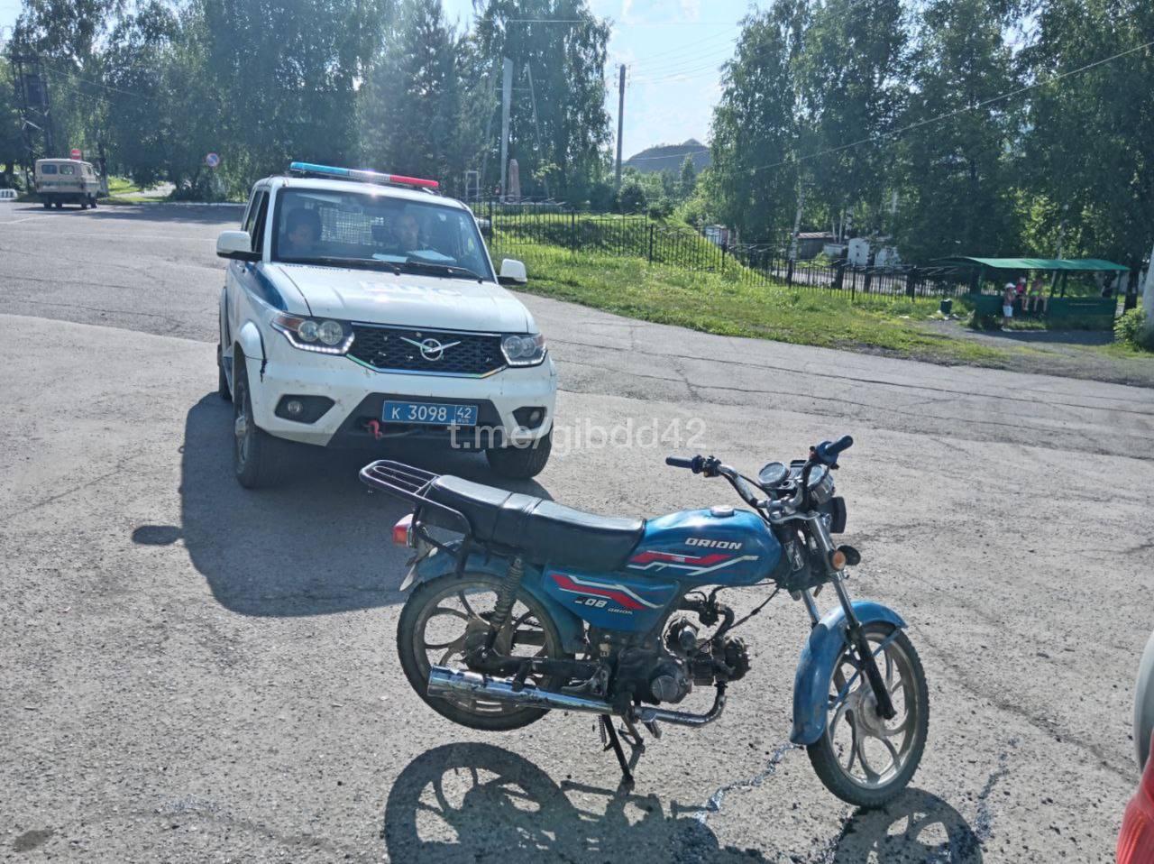 В Темиртау 13-летний подросток попался за рулём мотоцикла