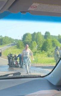 Мотоциклист врезался в «Ниву» на трассе Новокузнецк —...