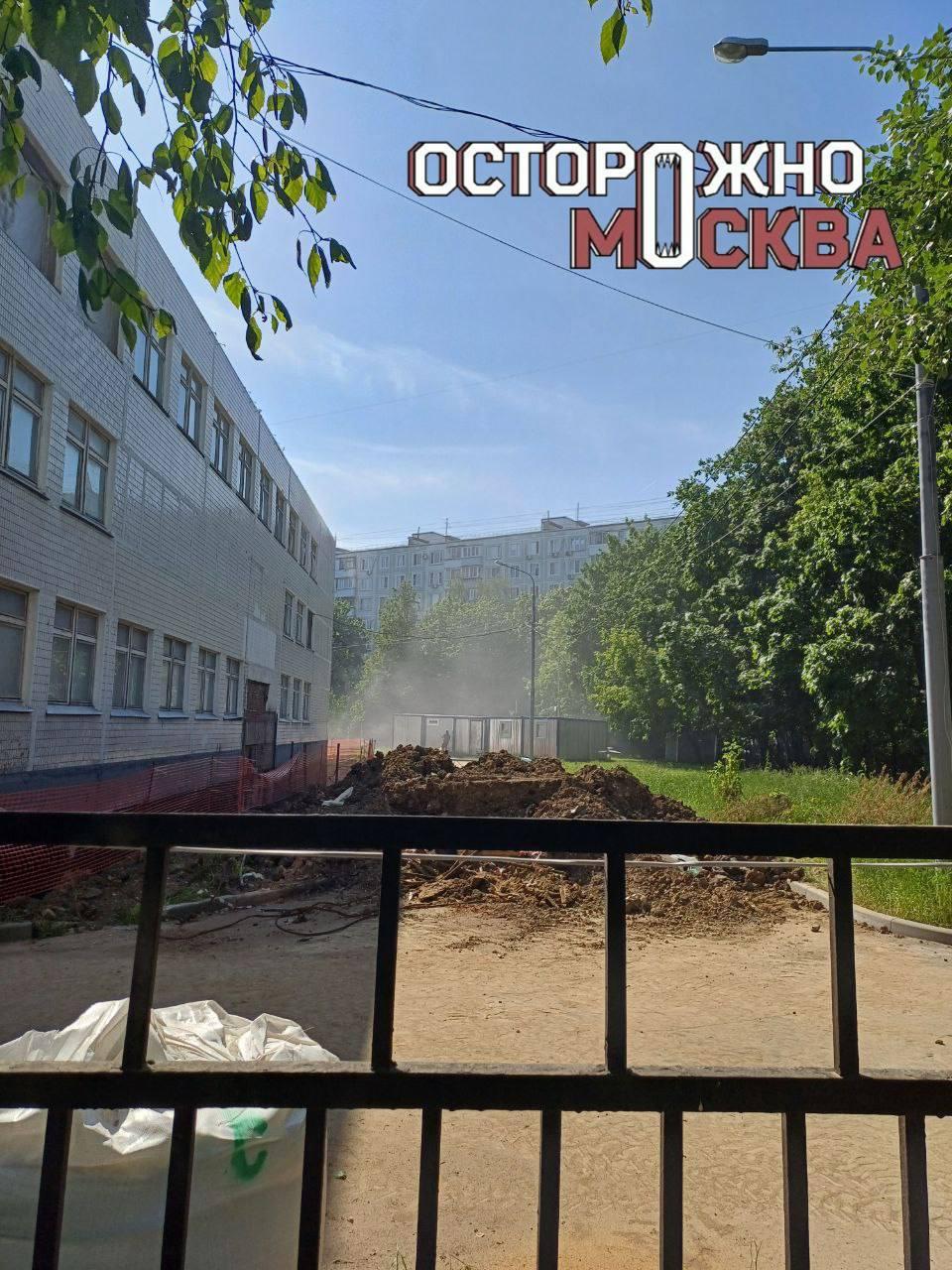 Жители севера Москвы пожаловались на пыль от ремонта...