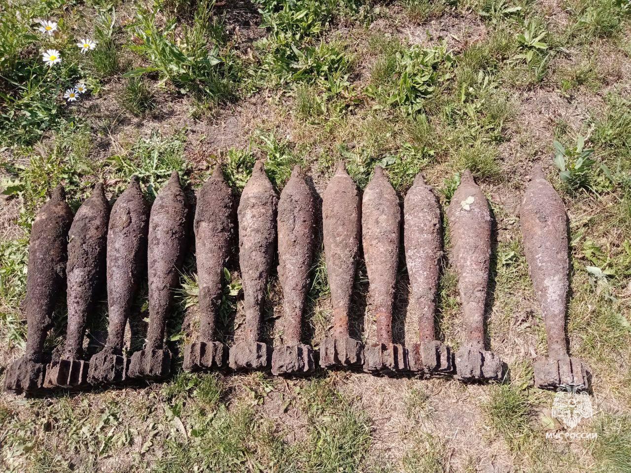 В Белгородской области найдены и ликвидированы боеприпасы времён Великой Отечественной войны