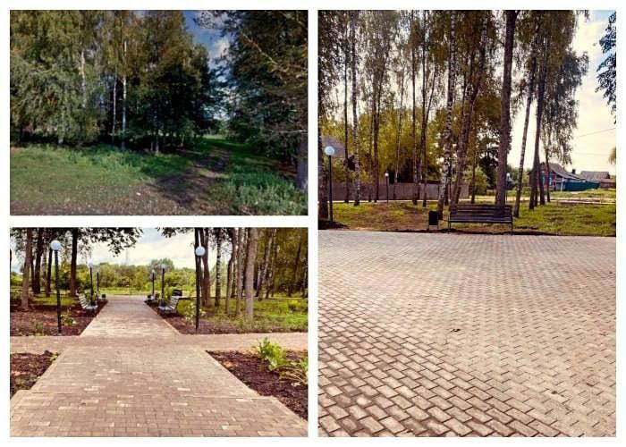 В Клинцовском районе завершилось благоустройство парковой зоны и танцплощадки