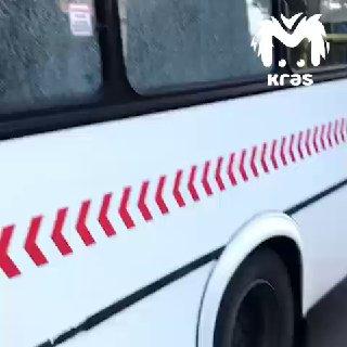 Неизвестный расстрелял автобус с пассажирами на Борисевича.