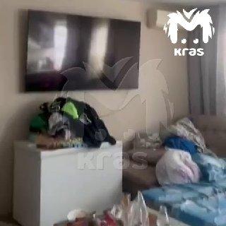 Крыша многоквартирного дома не выдержала ливня в Красноярске. В одной из...