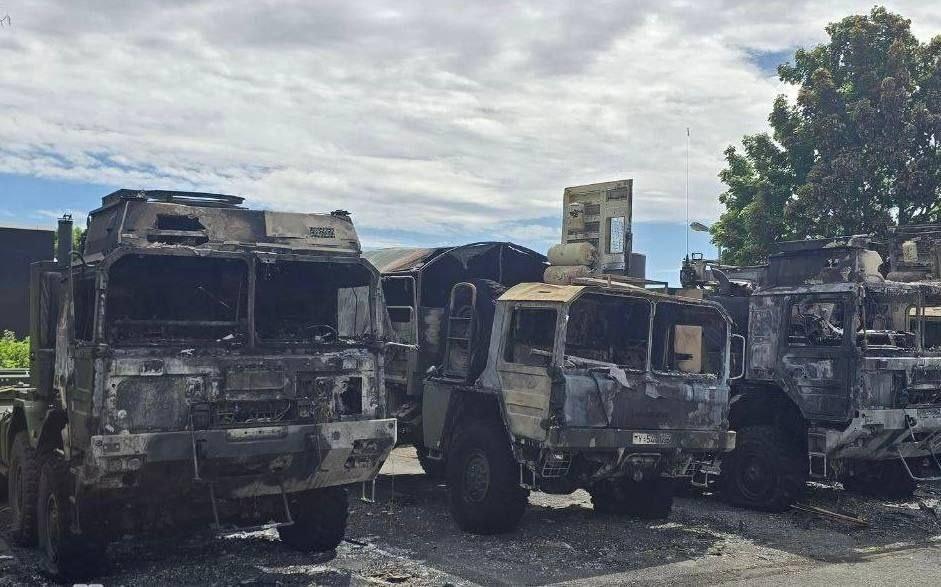 В Германии неизвестные сожгли военную технику, предназначенную для Украины