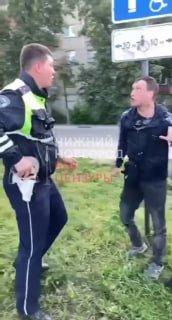 В Арзамасе сняли на камеру битву водителя и ДПСников. Источник: 🤔 авто