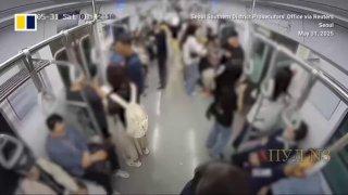 Кореец поджёг вагон метро с людьми из-за развода. Пострадали 23 человека, включая самого пиромана