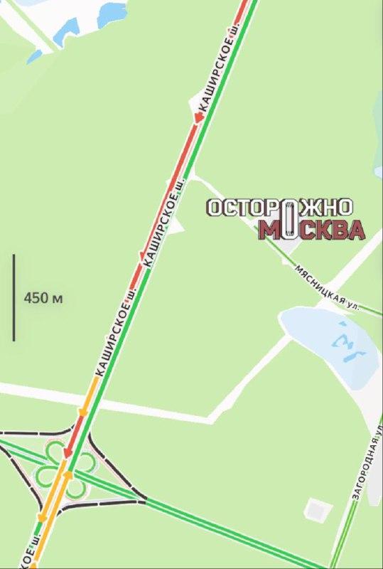 На трассе М-4 в Подмосковье утром образовалась сильная пробка.