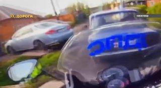 В Новокузнецке мотопатруль, остановил автомобиль «ВАЗ 2107», за рулем находился 15-летний подросток.