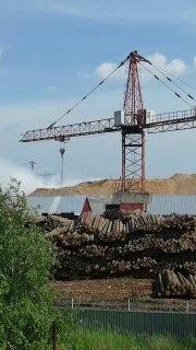 Мощный пожар в Красноярском крае — территория лесопильно-...
