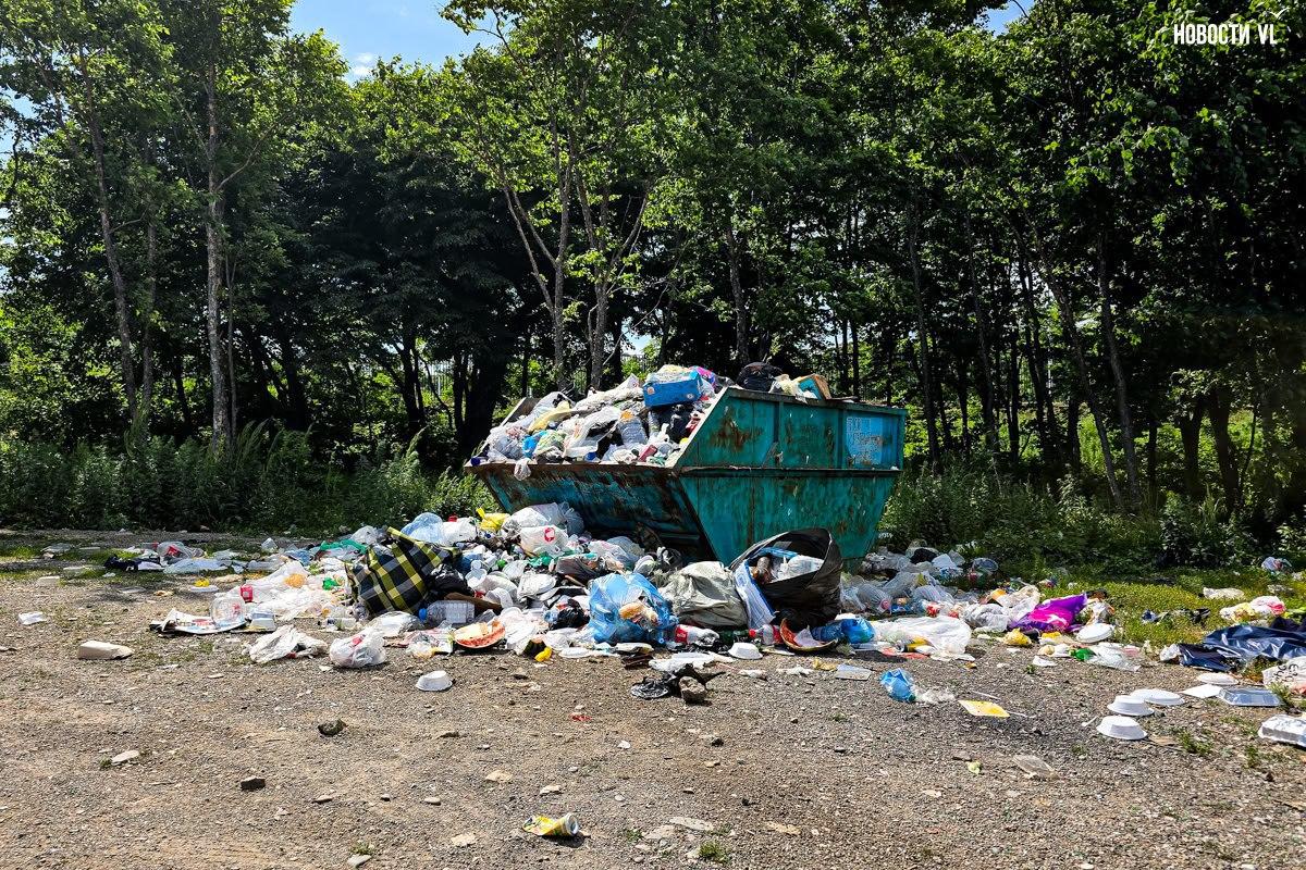 С началом купального сезона на городских пляжах Владивостока выросли мусорные кучи