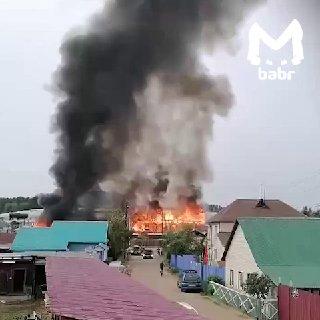 Теплицы горят в деревне под Иркутском. Огонь разошёлся на 2300 квадратов.