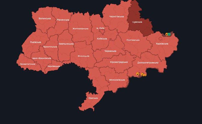 Лютая тряска на Украине — по всей стране воздушная тревога