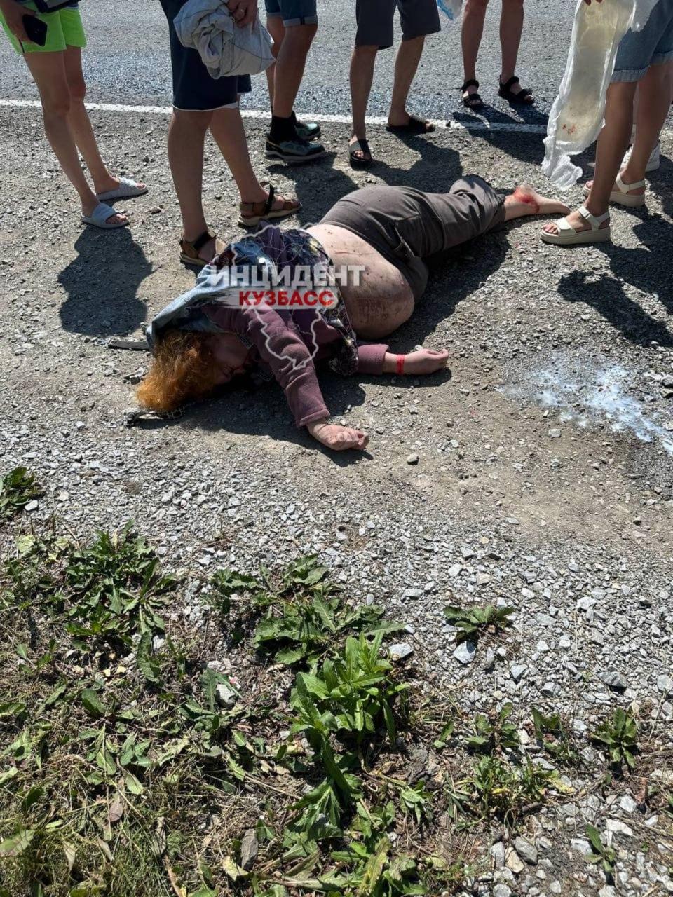 Мотоциклист и пассажирка пострадали в ДТП под Кемеровом