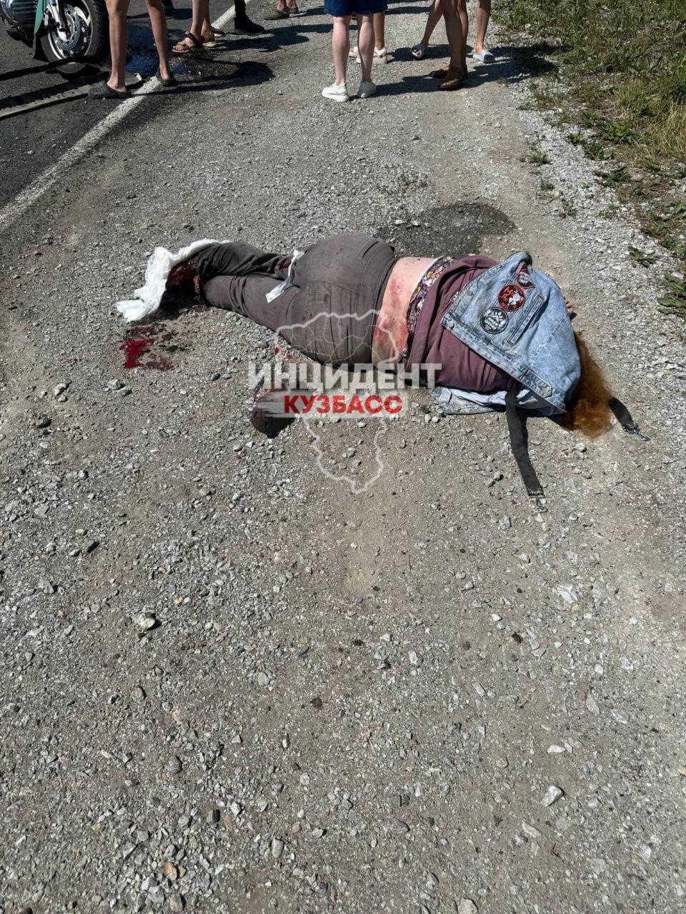 Мотоциклист и пассажирка пострадали в ДТП под Кемеровом