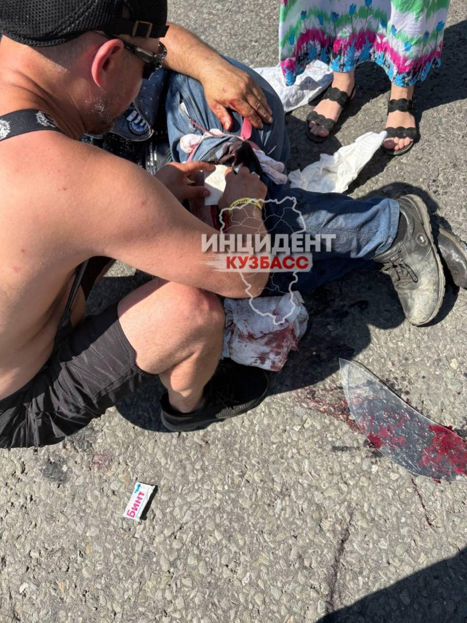 Мотоциклист и пассажирка пострадали в ДТП под Кемеровом