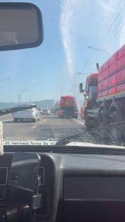 Завидуем мокрой завистью: Красноярск окатили из машин-поливалок