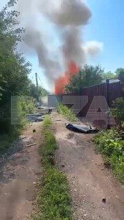 Летательный аппарат упал на территорию частного дома в Дебрышках в...