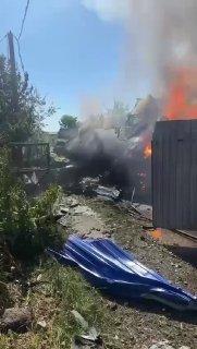 Летательный аппарат упал на территорию частного дома в Дебрышках в...