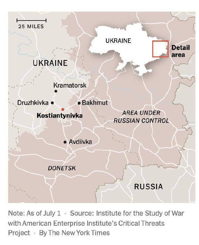 Россия может приблизиться к занятию всей Донецкой области — сообщает NYT. По...