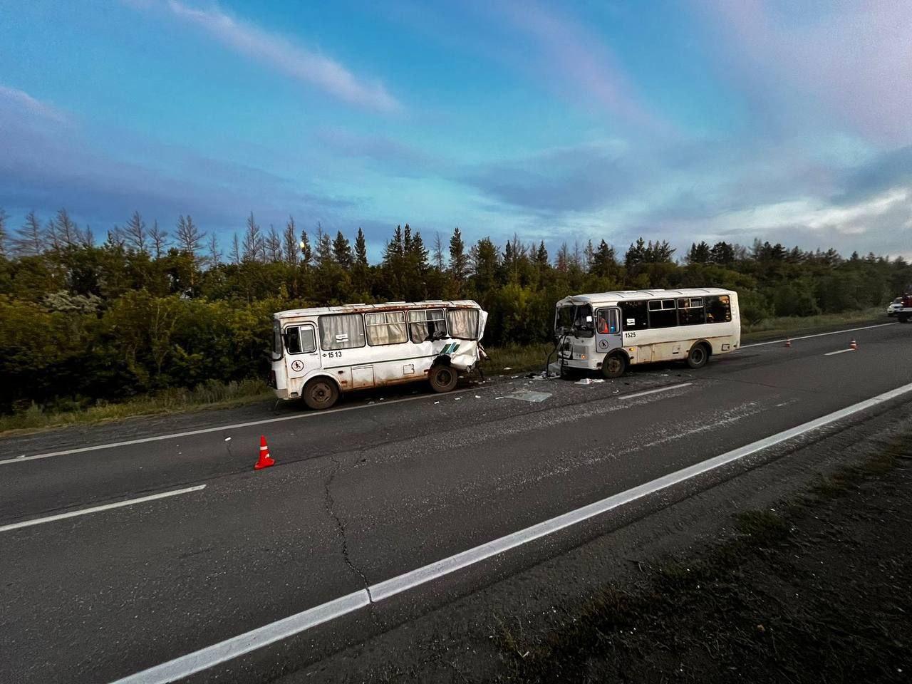 ДТП с участием двух автобусов произошло в Оренбургском районе
