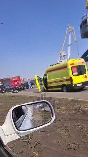 В ДТП возле Николаевского моста пострадали трое