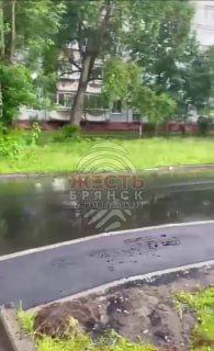 На улице Димитрова, 36 появился тротуар с препятствиями