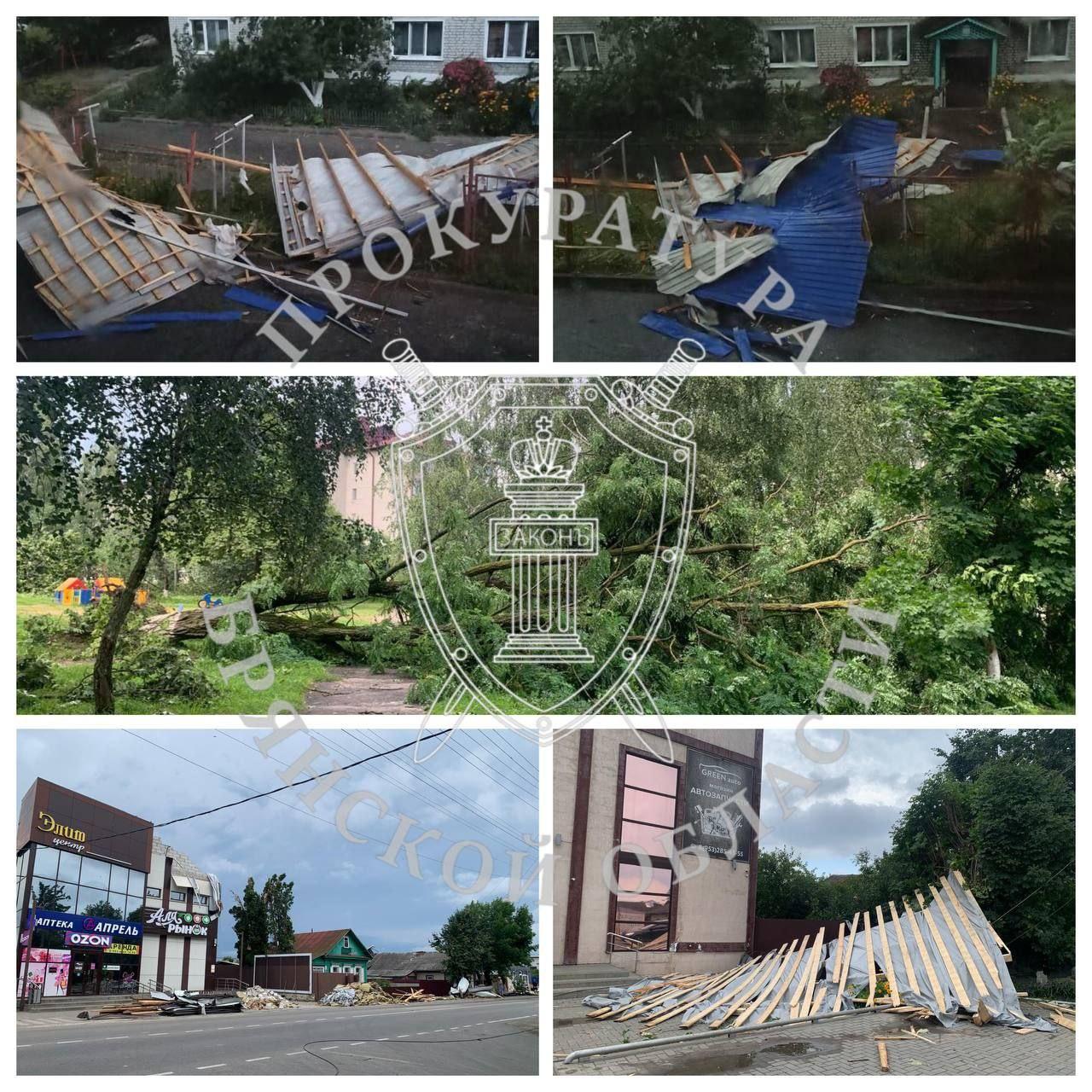 Прокуратура взяла на контроль ликвидацию последствий урагана в Климовском районе