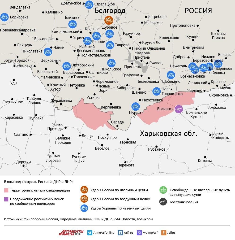 Карта боевых действий в зоне СВО на 14 июля 2025 года
