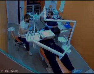 В Дагестане у пациента во рту взорвался аппарат для чистки зубов, но он продолжил невозмутимо лежать на кушетке
