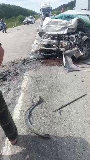 7 человек погибли в ДТП кроссовера Suzuki SX4 и седана Toyota Sprinter в Краснозёрском районе Новосибирской области, также один человек пострадал