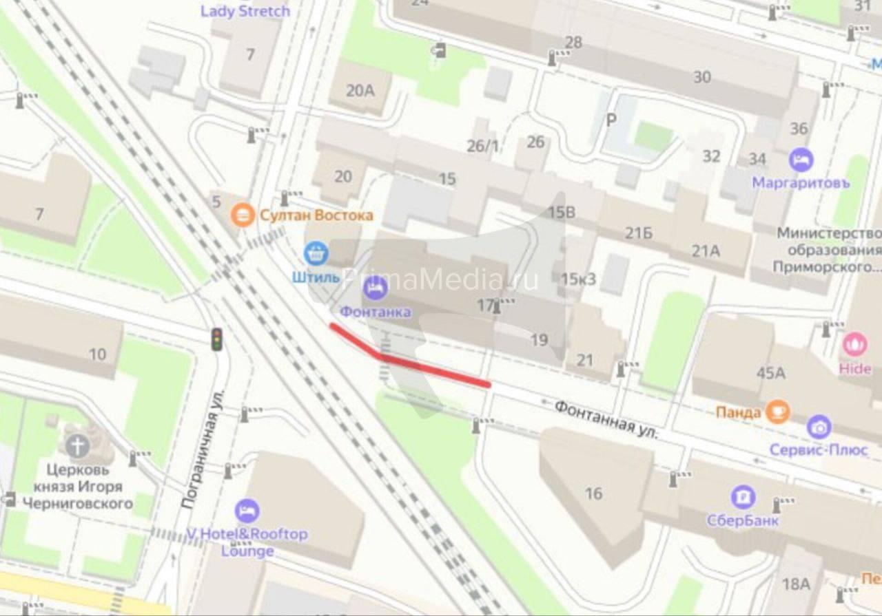 🚧 Участок на Фонтанной во Владивостоке перекроют на месяц из-за ремонта теплосетей