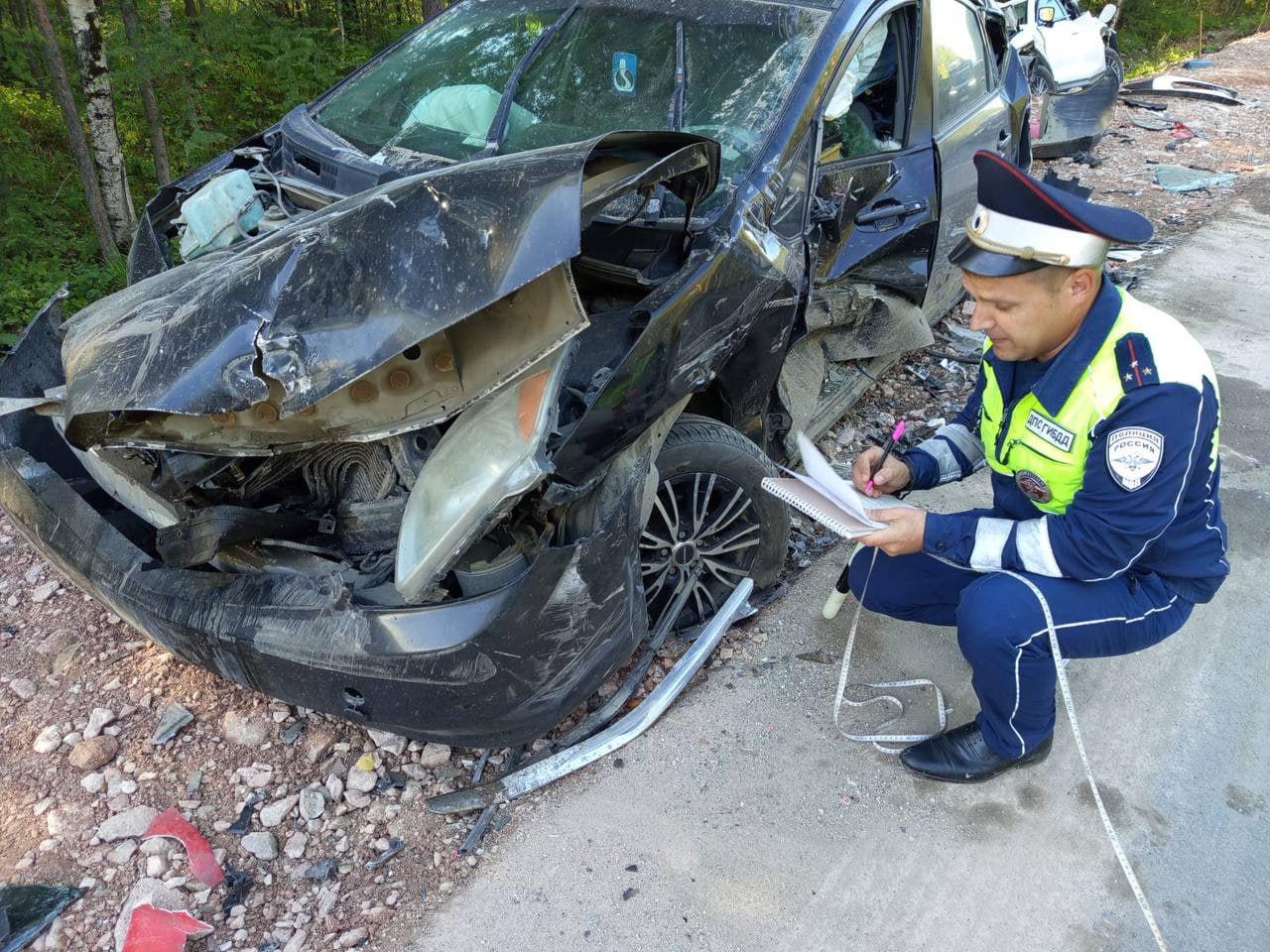 Сотрудники ГАИ установили причины массового ДТП с двумя грузовиками