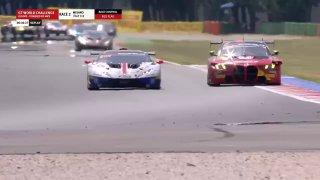 Lamborghini загорелась после аварии во время гонок GT World Challenge Europe в Италии