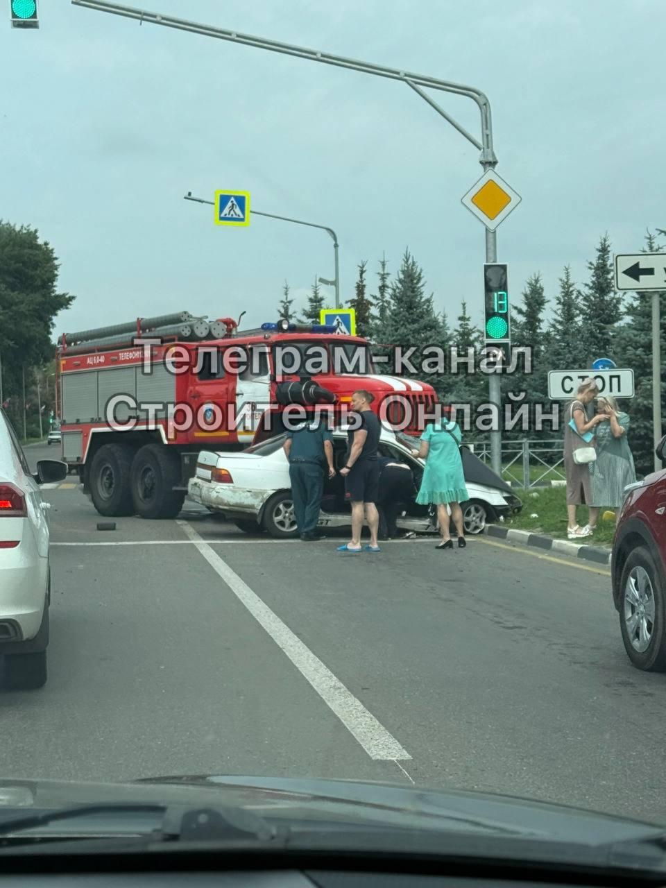 В Строителе произошло ДТП с участием пожарной машины Со слов очевидца,...