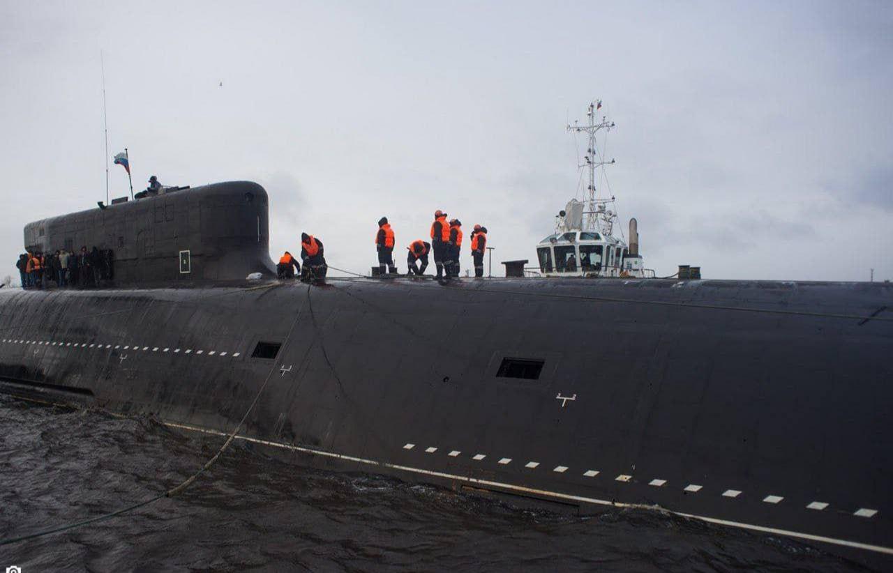 В состав ВМФ России сегодня вошла новейшая атомная баллистическая ракетная подводная лодка «Князь Пожарский»
