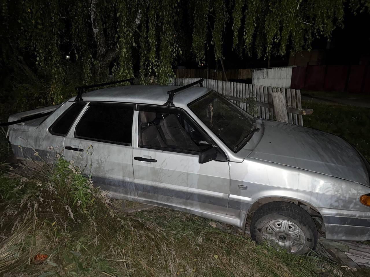 Пьяный мужик угнал «пятнашку» в Шушенском районе и разбил ее