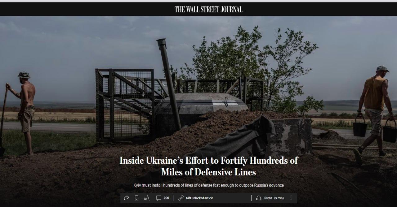 Украина в спешке возводит масштабные оборонительные сооружения, в надежде остановить летнее наступление России