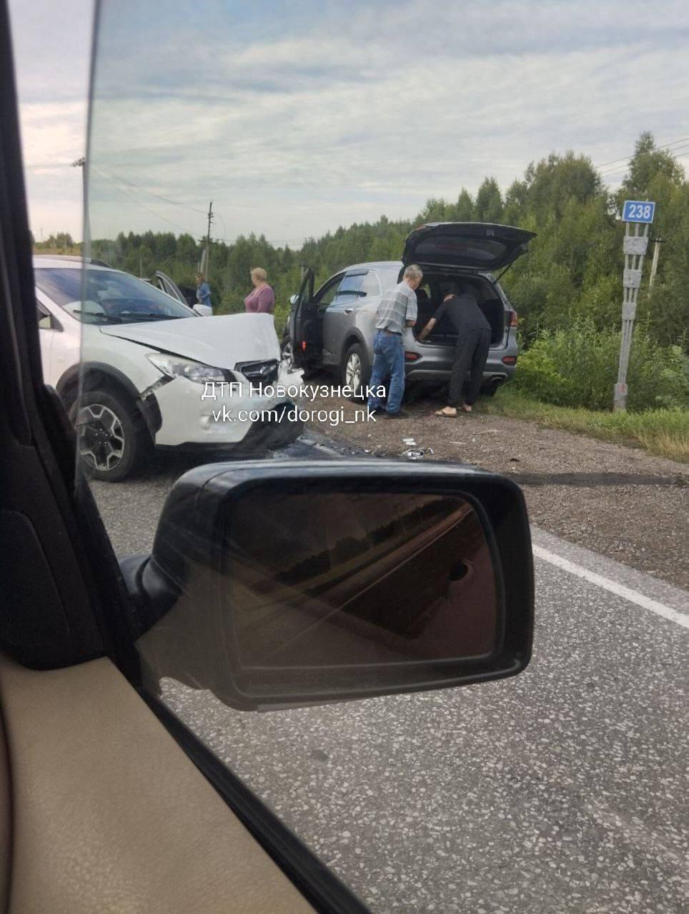 ДТП на автодороге в Новокузнецком округе в сторону Сосновки. 🇷🇺 Источник: ЧП...