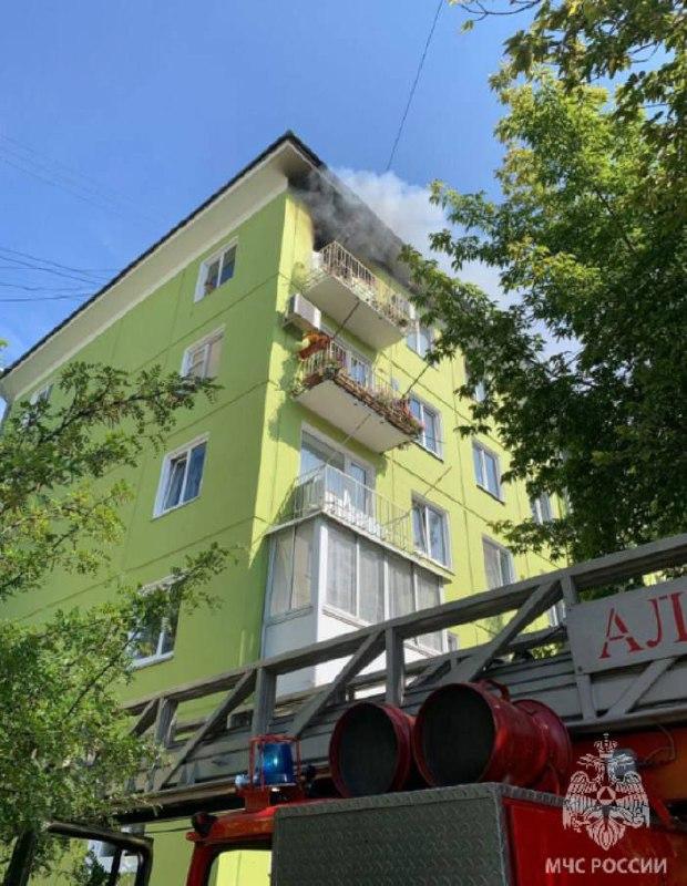 Пять человек спасены на пожаре в Ангарске Днем от очевидцев поступило...