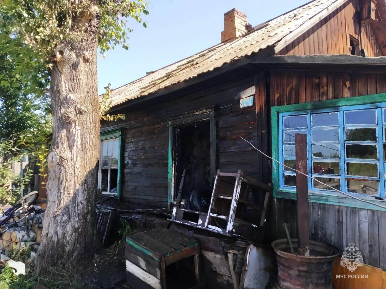 Месячный ребенок едва не погиб на пожаре